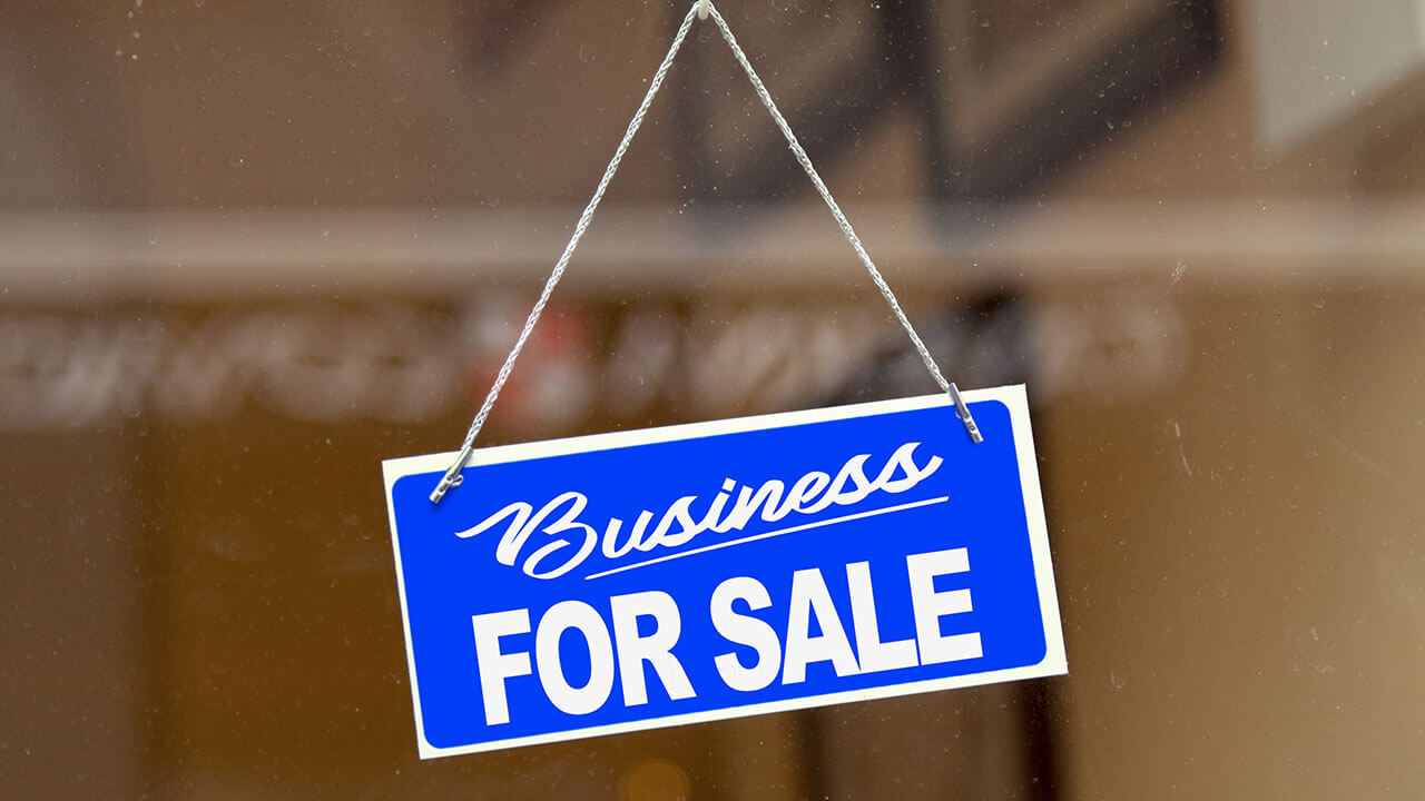 Business for sale sign